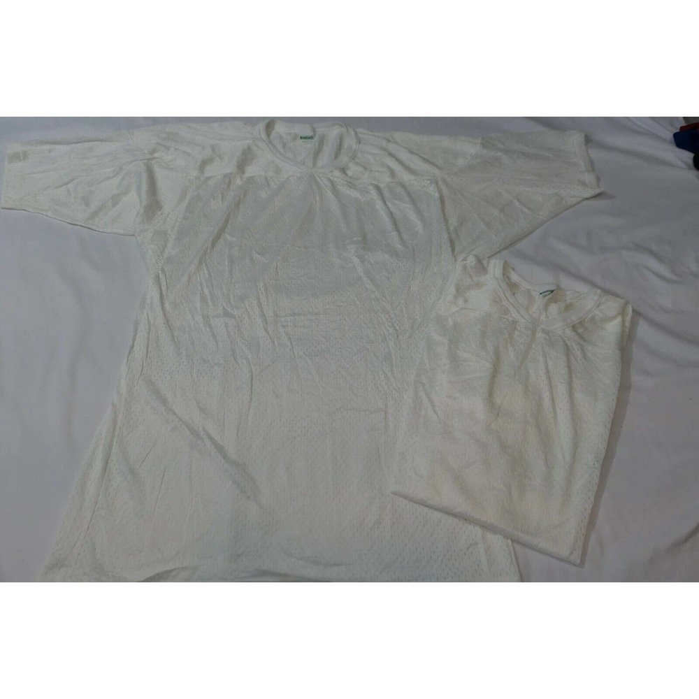 LOT OF 2 - NOS Vintage 80s/90s Mens XL NEWSOUTH Nylon Mesh Shirt Football Jersey